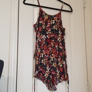 Floral zip up ramper